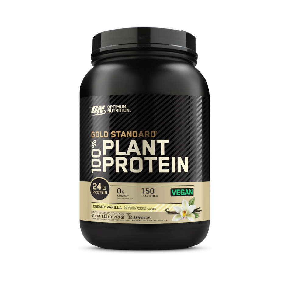 100% PLANT PROTEIN OPTIMUM NUTRITION GOLD STANDARD BAUNILHA 720G - 1.63 LBS