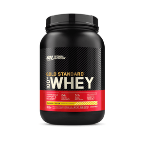 100% Whey Optimum Nutrition Gold Standard Banana 907g - 2 Lbs - Globalbev