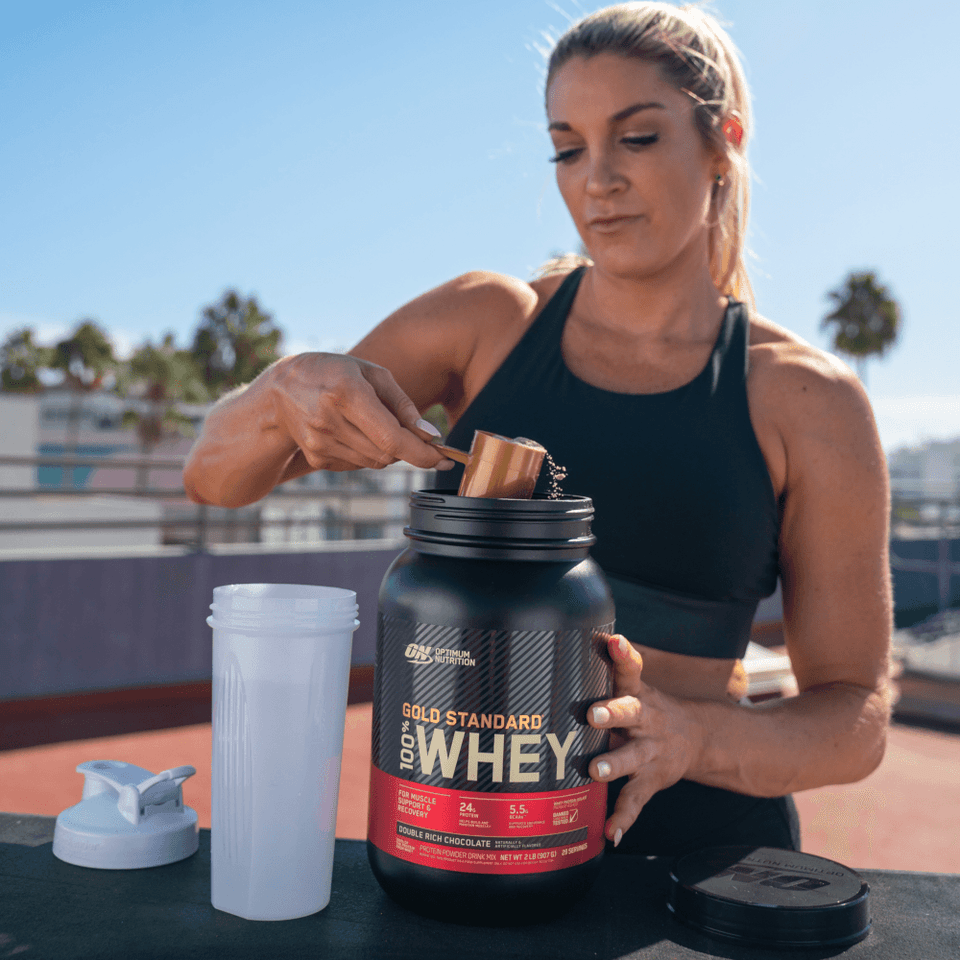100% Whey Optimum Nutrition Gold Standard Chocolate 907g - 2 Lbs - Globalbev