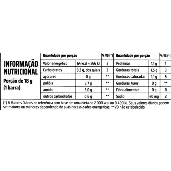 Barra de Cereal Trio Zero Morango c/ Chocolate 18g - Caixa c/ 12 uni. - Globalbev
