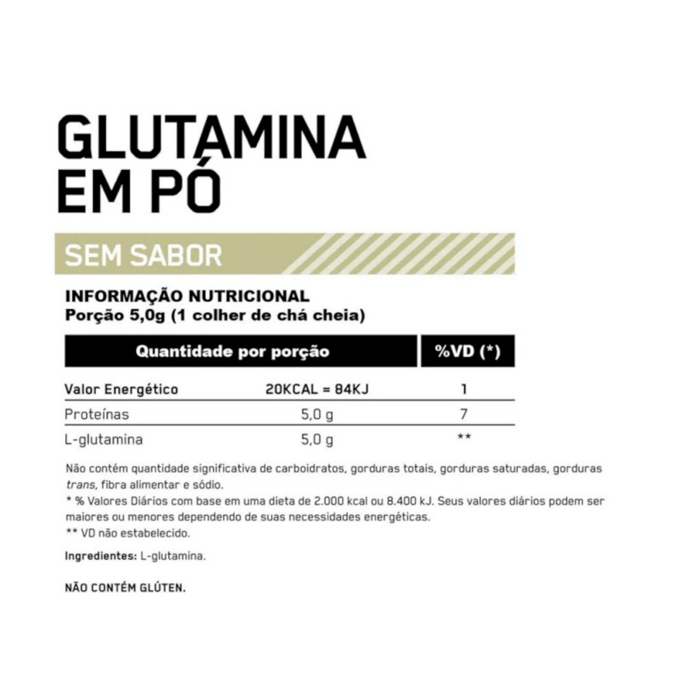 Glutamina Powder em Pó Optimum Nutrition - 300g