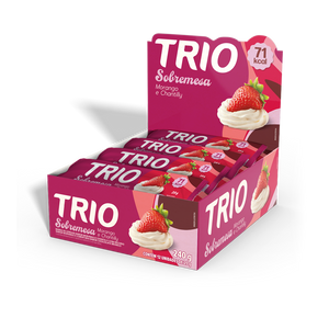 TRIO SOBREMESA MORANGO E CHANTILLY 18G - CAIXA C/ 12 UNI.