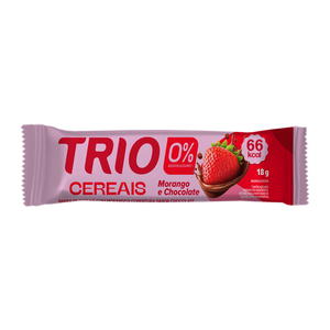 TRIO ZERO MORANGO C/ CHOCOLATE 18G - CAIXA C/ 12 UNI.
